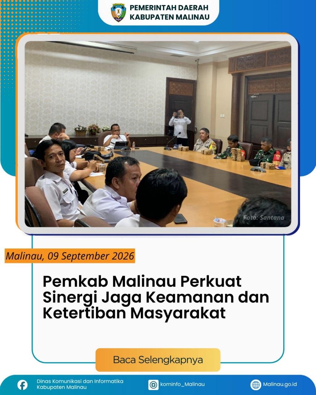 Pemkab Malinau Perkuat Sinergi Jaga Keamanan dan Ketertiban Masyarakat