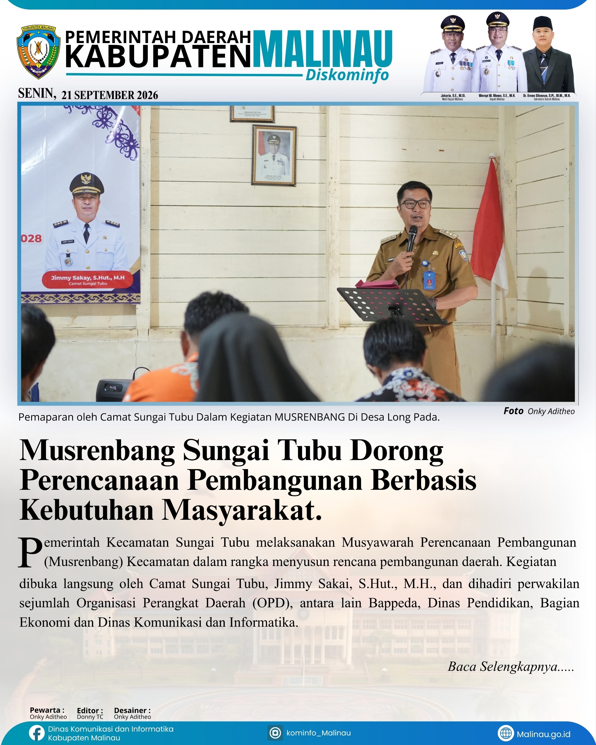 Musrenbang Sungai Tubu Dorong Perencanaan Pembangunan Berbasis Kebutuhan Masyarakat