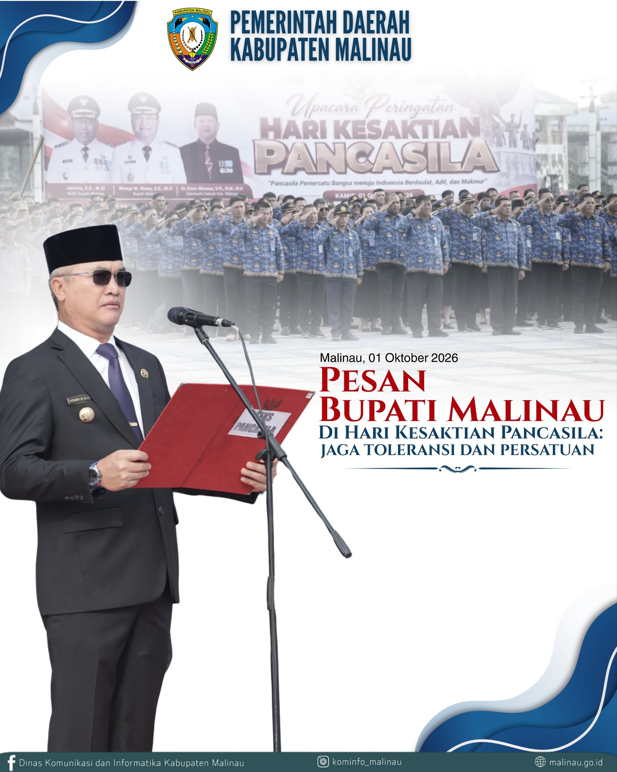 Pesan Bupati Malinau di Hari Kesaktian Pancasila: Jaga Toleransi dan Persatuan