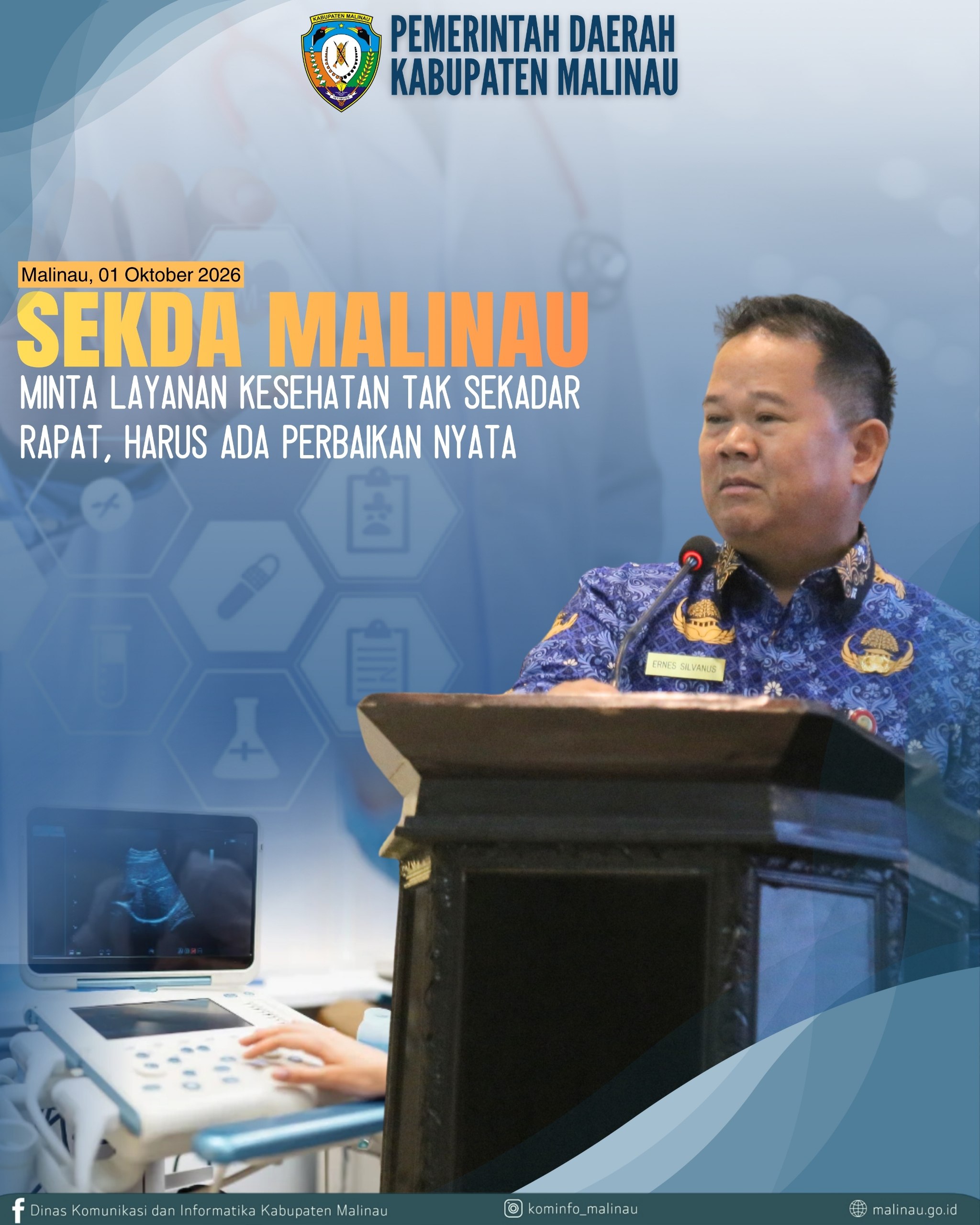 Sekda Malinau Minta Layanan Kesehatan Tak Sekadar Rapat, Harus Ada Perbaikan Nyata