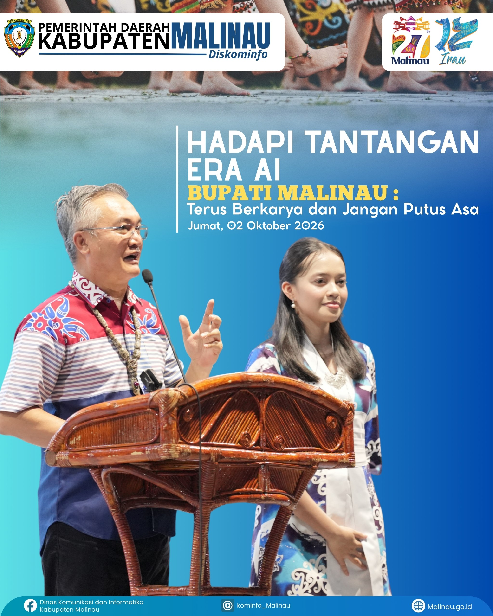 Hadapi Tantangan Era AI, Bupati Malinau: Terus Berkarya dan Jangan Putus Asa