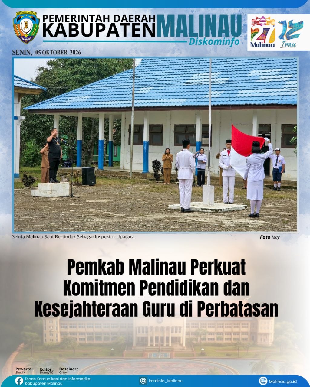 Pemkab Malinau Perkuat Komitmen Pendidikan dan Kesejahteraan Guru di Perbatasan