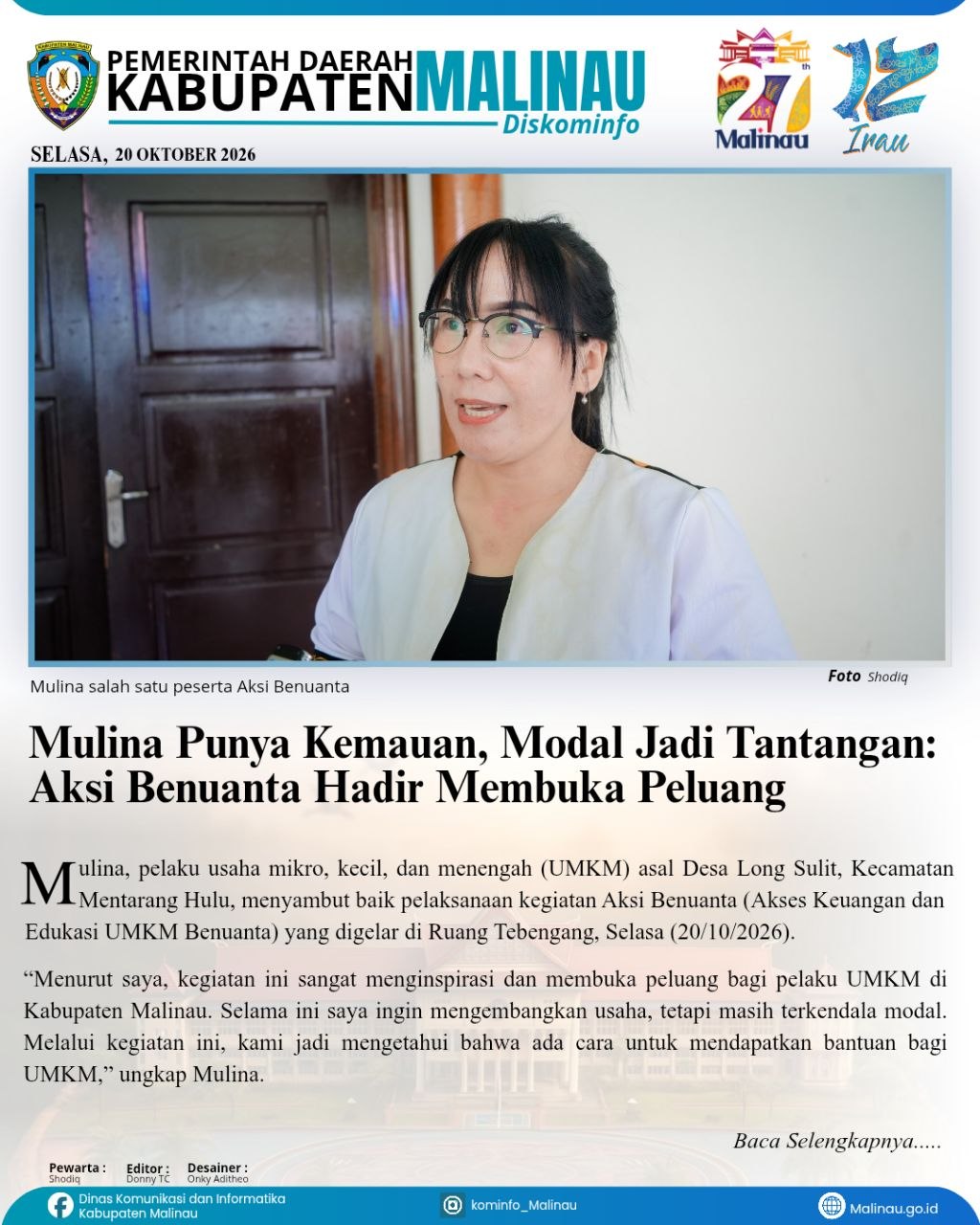 Mulina Punya Kemauan, Modal Jadi Tantangan: Aksi Benuanta Hadir Membuka Peluang